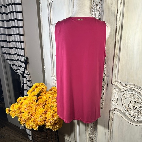 MICHAEL Michael Kors Sequin Sleeveless Top - Pink - Picture 6 of 9